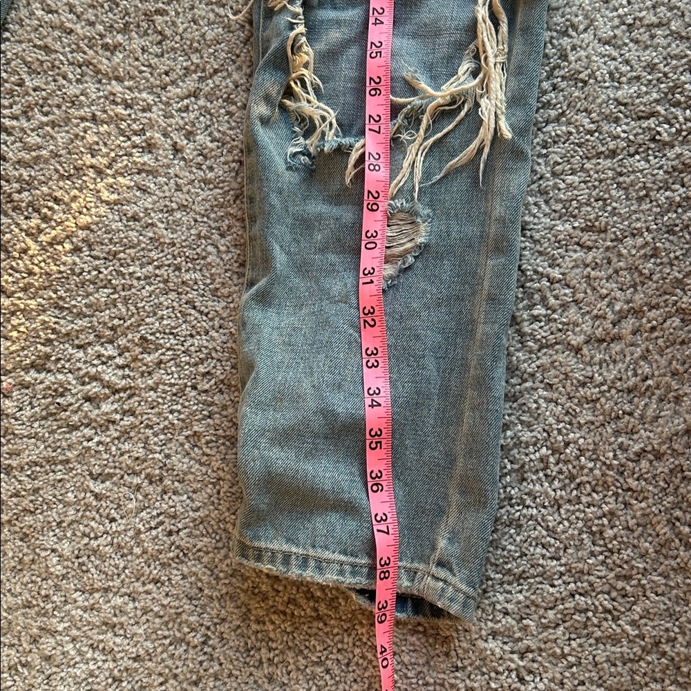 Distressed Blue/Gray Ripped Jeans - Picture 13 of 13